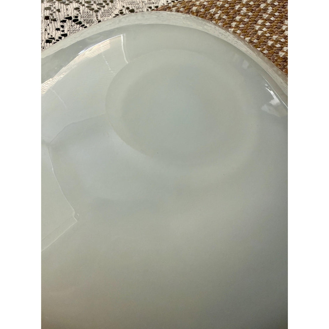 Vintage Murano Style Aventurine Glass Bowls | Mid-Century Yellow Emerald Pair